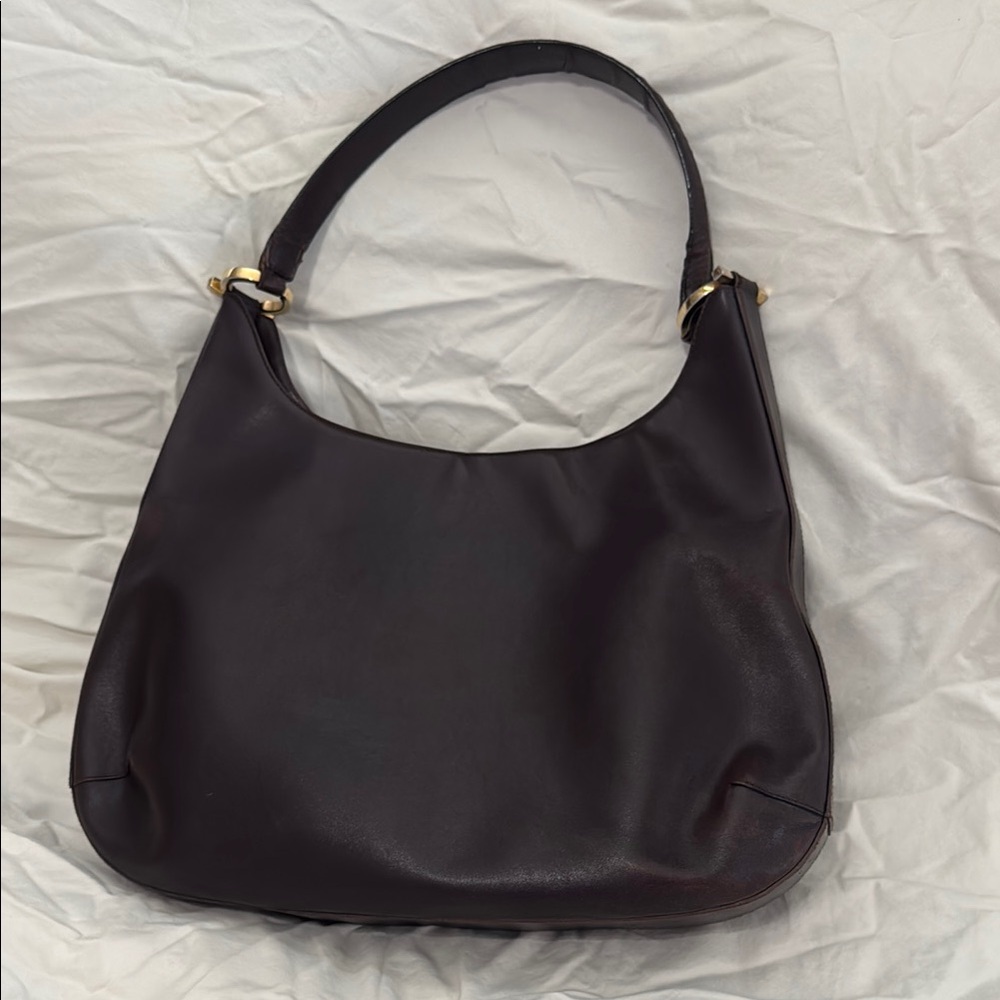 ^SOLD* Salvatore Ferragamo Dark Brown Hobo Bag